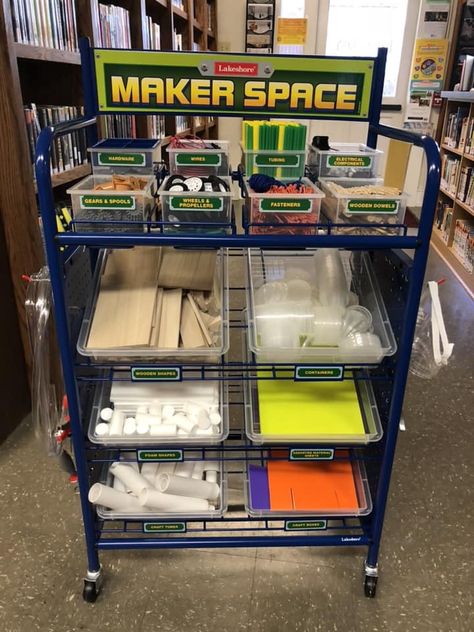 Why Makerspaces Are So Important in Public Libraries Public Library Programs, Makerspace Design, Makerspace Elementary, Library Cart, Paper Circuit, Makerspace Library, Maker Labs, Paper Circuits, Teen Library