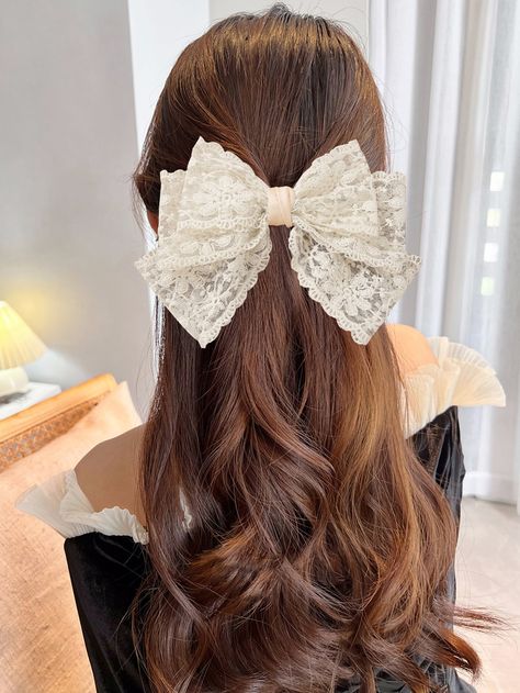 Elegance Hair, Diy Hair Accessories Ribbon, Buat Pita, Bow Ponytail, Bow Hairstyle, Bohemian Hairstyles, Bow Decor, Handmade Hair Accessories, Hair Decorations