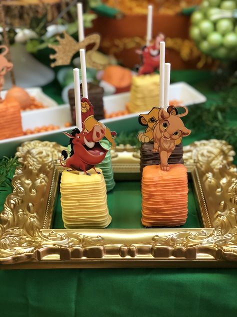 Lion King Rice Crispy Treats, Lion King Sweet Table, Lion King Baby Shower Cookies, Lion King Treats Ideas, Lion King Dessert Table, Lion King Cake Pops, Lion King Treats, Lion King Baby Shower Ideas, Lion Baby Shower Theme