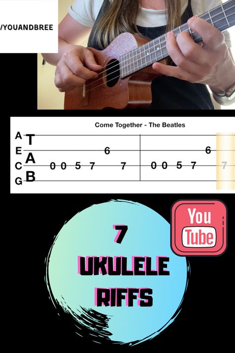 Ukulele Riffs, Ukulele Fingerpicking Songs, Ukulele Kids, Ukulele Fingerpicking, Cool Ukulele, Ukulele Tutorial, Finger Strength, Music Tutorials, Ukulele Music