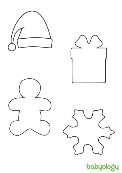 Preschool Christmas Worksheets, Christmas Shapes, Christmas Worksheets, Shape Templates, Christmas Hacks, Christmas Applique, Candy Crafts, Christmas Activities For Kids, Felt Christmas Ornaments