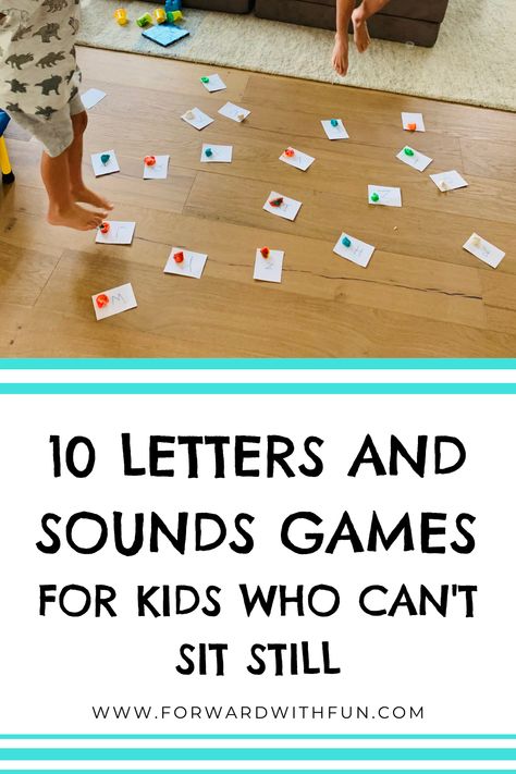 Learning Letters Kindergarten, Kindergarten Kid, Fun Letters, Letter Learning Activities, Games For Preschool, Letter Sound Activities, Fun Learning Games, Letter Recognition Activities, Letters And Sounds