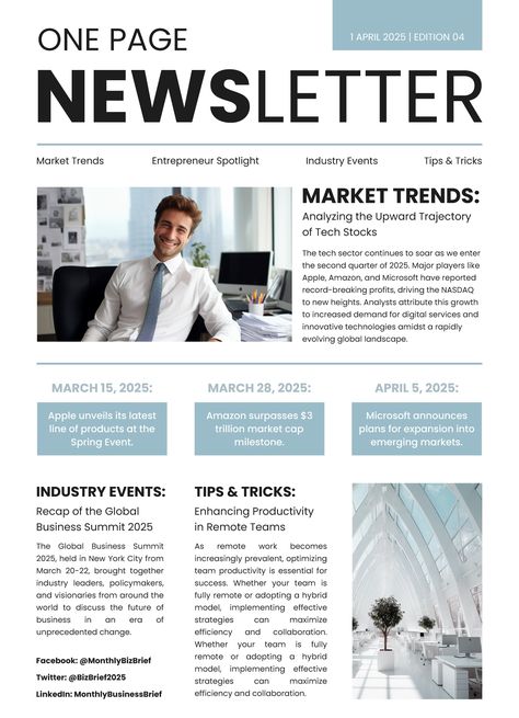 An easy-to-edit newsletter template for Google Docs. Newsletter Design Layout, Newsletter Format, Newsletter Examples, Newsletter Template Free, Parent Newsletter, Newsletter Ideas, Company Newsletter, Newsletter Layout, Editable Newsletter Templates