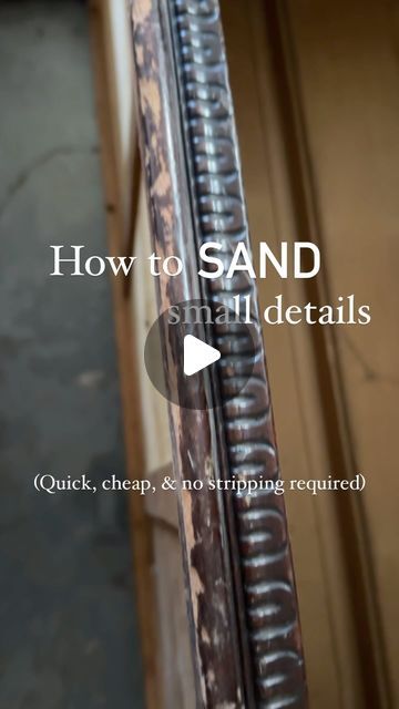 Sanding Intricate Furniture, Sanding Small Crevices, Diy Indoor Furniture, Sanding Furniture, Diy Sanding, Redoing Furniture, Refurbishing Furniture, Painted End Tables, Restore Wood