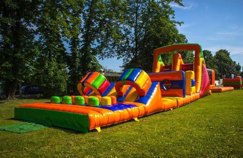 Water Slide Rentals, Ninja Warrior Course, Inflatable Obstacle Course, Obstacle Course Races, Slip N Slide, Bounce House Rentals, Obstacle Courses, Florida Water, Bouncy House