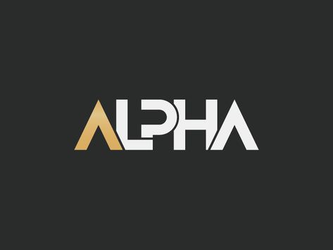 Alpha Logo by Rose Liang Alpha Logo Design Ideas, Anu Akka, Cairokee Poster, Alpha Logo Design, Logo Minimal Design, Pt Logo, Alpha Design, Alpha Logo, Project Alpha