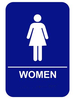 Women's ADA Braille Restroom Sign Food Safety Posters, Preschool Transitions, Ada Restroom, Women Bathroom, Restrooms Signage, Master Cleanse, Restroom Sign, Toilet Sign, Keep Talking