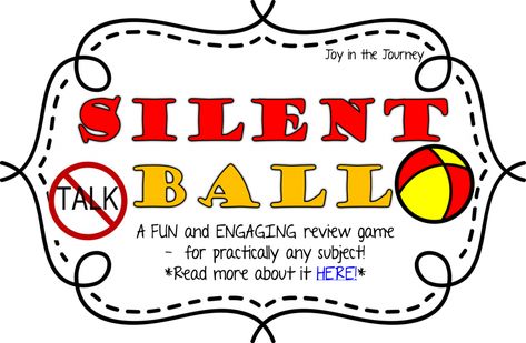 Silent Ball, Reading Vocabulary, Joy In The Journey, Elderly Activities, Class Games, Science Topics, First Year Teachers, Review Games, Spelling Words