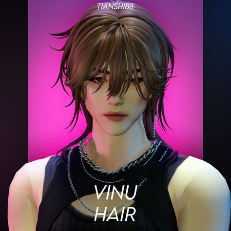 Sims 4 Shaggy Hair, False God, Los Sims 4 Mods, Sims 4 Hair Male, Sims 4 Male Clothes, Mod Hair, Sims 4 Cas Mods, The Sims 4 Skin, Sims 4 Anime