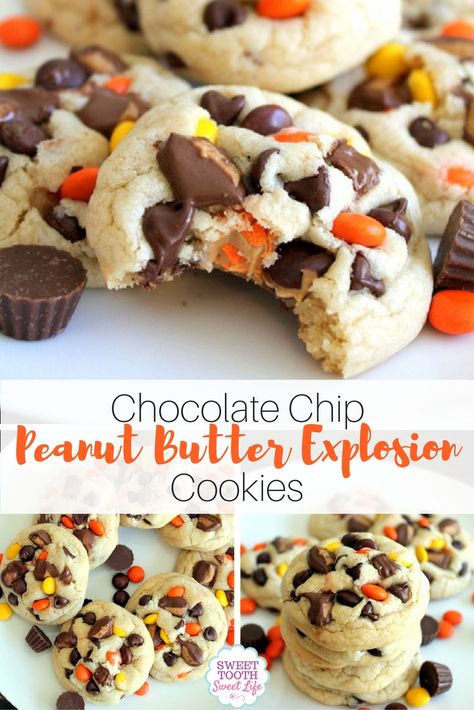 Cup Cookies, Leftover Candy, Cookie Base, Peanut Butter Cup Cookies, Peanut Butter Desserts, Buttery Cookies, Peanut Butter Cup, Peanut Butter Recipes, Butter Chocolate