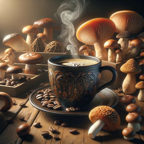 Why There Is No Substitute for Coffee and the Magic of Pairing it with Good Mushrooms Superfood Mushrooms, Coffee Formula, Substitute For Coffee, Healthy Crepes, Chuck Steak, Mushroom Benefits, Mushroom Tea, Vegan Mushroom, Chaga Mushroom