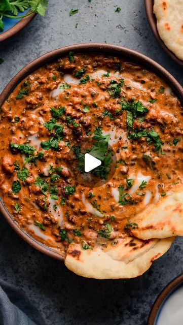 Nisha Vora | Vegan Recipes on Instagram: "Vegan Dal Makhani! One of the most surprising things about going vegan is that it has brought me closer to both my Indian culture and to my parents (stay tuned to the end of this video for their cameo).   Being able to cook Indian food for them—after they fed me (and clothed and housed and loved me unconditionally) for decades—is a special kind of joy.   Dal Makhani is a rich and luxurious Punjabi dal made with whole urad dal (they look like black lentils but aren’t technically lentils) and kidney beans. Slowly simmering the dal in lots of spices, aromatics, and tomatoes makes it ultra creamy and deeply flavored. It’s typically finished with cream and butter, but this plant-based version is equally indulgent and flavorful.   This one is a labor of Dal Makhani Recipe Video, Vegan Dal Makhani, Vegan Dal, Lentil Recipes Indian, Dal Makhani Recipe, Indian Lentils, Dal Makhani, Indian Videos, Black Lentils