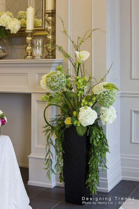 Tall vase flower arrangements