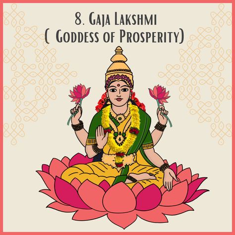 Astalakshmi Images, Ashtalakshmi Painting, Ashtalakshmi Images, Asta Lakshmi Photos, Diwali Greetings Quotes, Gaja Lakshmi, Ma Lakshmi, Ashta Lakshmi, Navratri Devi Images