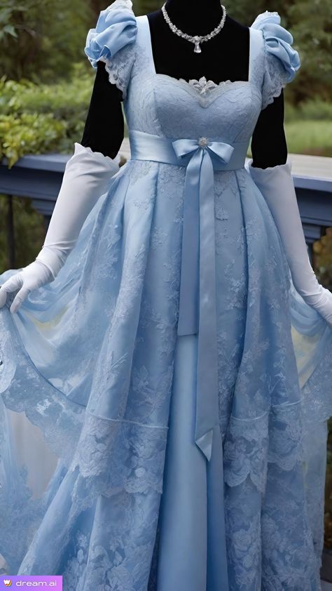 1820s Dress Ball Gowns, Bridgeton Style Dresses, Bridgerton Era Dresses, Blue Bridgerton Aesthetic, Blue Regency Gown, Jane Austen Dress Regency Gown, Bridgerton Core Outfits, Regancy Dress, Regency Prom Dress