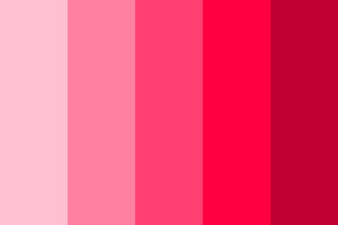 Roses Color Palette, Red Color Pallets, Red Color Palettes, Create Color Palette, Hex Color Palette, Red Color Schemes, Red Colour Palette, Pink Color Schemes, Pink Palette