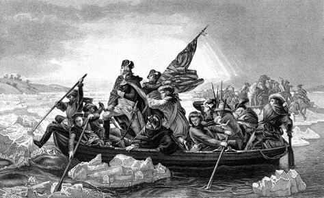 Washington's crossing of the Delaware Anselm Feuerbach, Washington Crossing The Delaware, American History Photos, Crossing The Delaware, United States History, United States Presidents, American Independence, History Humor, Military Photos