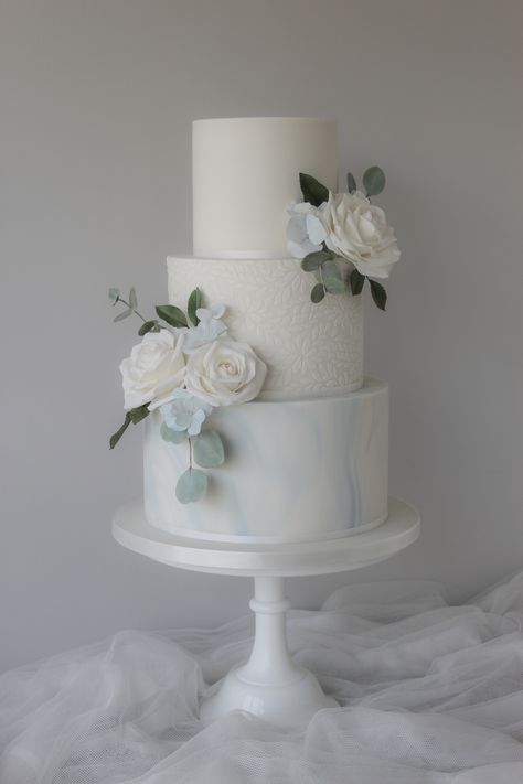 Cake Engagement, Blue Silk Ribbon, Quince Cakes, Designer Cake, Taylor Wedding, Floral Cakes, 3 Tier Wedding Cakes, Luxury Wedding Cake, Chocolate Wedding Cake