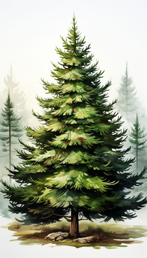 sapin dessin Beautiful Sky Pictures, Tree Drawing Simple, Pine Tree Drawing, Christmas Tree Images, Oil Painting Inspiration, Watercolor Tree, Fire Art, Winter Painting, Unique Trees