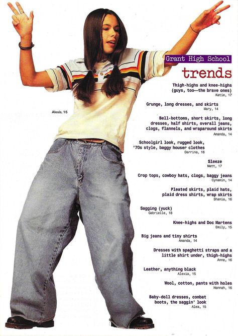 Tiny Shirts, Big Jeans, Looks Hip Hop, School Trends, 일본 패션, Michelle Trachtenberg, Mary Kate Ashley, Image Swag, Half Shirts