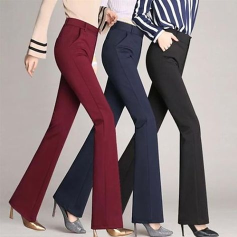 Season:Summer; Fabric:Polyester; Gender:Women's; Style:Basic; Occasion:Daily; Fit Type:Loose Fit; Waistline:Mid Waist; Pattern:Solid Colored; Pants Type:Flare Leggings,Straight,Bootcut,Pants Trousers,Dress Pants; Front page:FF; Listing Date:07/16/2020; Production mode:External procurement; Length:; Waist:; Special selected products:COD; Fit US Size:; Fit UK Size:; Fit EU Size:; products source:buyer Seluar Slack, Diy Pants, Soft Yoga, Long Trousers, Active Women, Fashion Mode, Straight Pants, Work Pants, Flare Pants