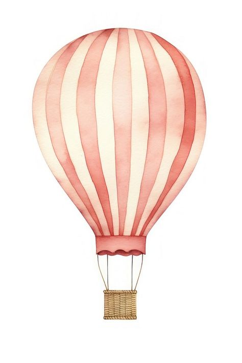 Simple Hot Air Balloon Drawing, Hotairballoon Illustration, Ballon Images, Ballon Drawing, Hot Air Balloon Illustration, Watercolor Hot Air Balloon, Hot Air Balloon Pattern, Hot Air Balloon Art, Baloon Art