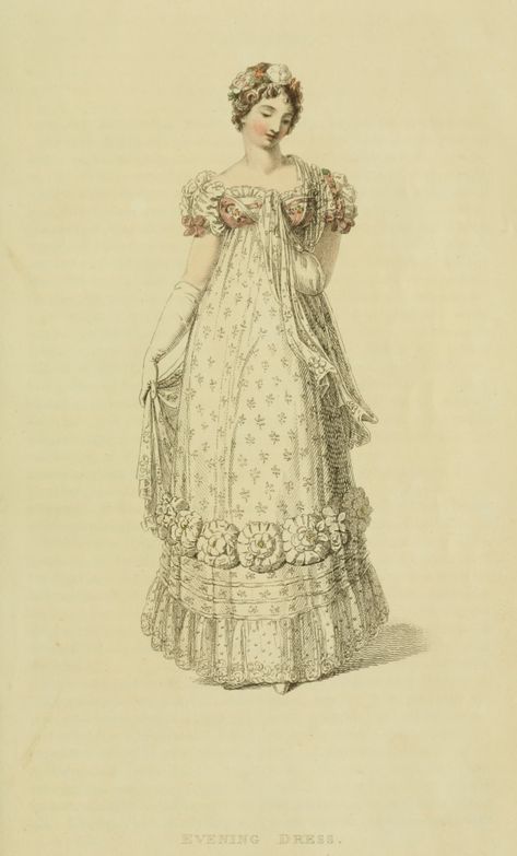 Regency Era Aesthetic, Regency Era Fashion, Regency Dress, Regency Fashion, 19th Century Fashion, Regency Era, Full Dress, Old Fashion, Historical Costume