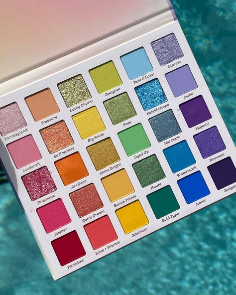 A rainbow dream!! 🌈☁️ Our Fade into Hue palette features a fantasyland of 30 beautiful shades and a mixture of sparkling metallics, blinged-out pressed glitters, and the richest mattes! Shop this iconic palette now on colourpop.com 💗🌟 @vitakis.beauty #colourpopme #rainbowmakeup #colourpopcosmetics #colorfulmakeup Fade Into Hue Palette, Colour Pop Makeup, Fade Into Hue, Rainbow Beauty, Glitter Palette, Paradise Love, Rainbow Makeup, Colourpop Cosmetics, Rainbow Glitter