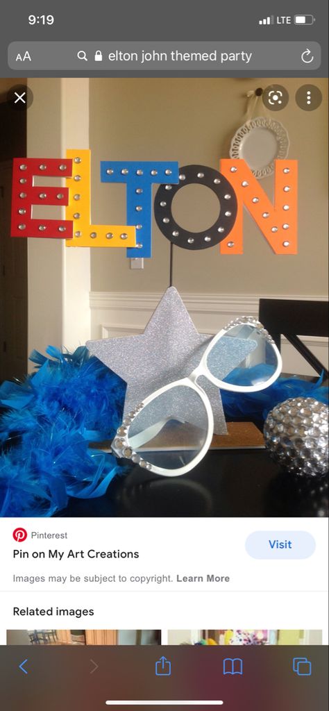 Elton John Party Theme, Elton John Party, Baby Birthday Theme, Baby Birthday Themes, 50th Bday, Band Camp, 65th Birthday, Year 1, Elton John