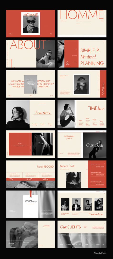 HOMME Company Profile on Behance Deck Layout, 포트폴리오 레이아웃, Presentation Deck, Powerpoint Layout, Presentation Design Layout, Proposal Design, Portfolio Presentation, Brand Presentation, Portfolio Design Layout