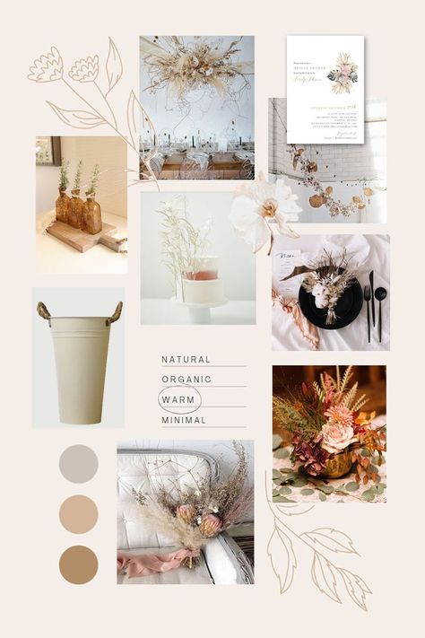 Shower Mood Board, Dried Flower Bar, Themed Bridal Shower, Bridal Shower Inspiration, Dried Florals, Fall Bridal Shower, Instagram Background, Shower Inspiration, Flower Bar