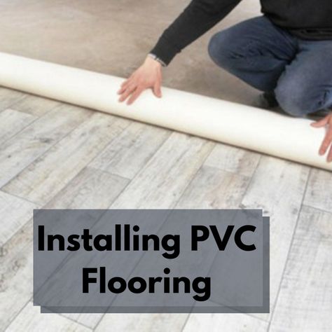 Vinyl Roll Flooring Ideas, Roll Out Vinyl Flooring, How To Install Linoleum Flooring, Laying Linoleum Flooring Diy, How To Install Vinyl Sheet Flooring, Vinyl Flooring Basement, Laying Vinyl Flooring, Cheap Flooring Options, Vinyl Roll Flooring