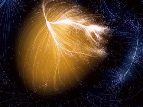 World's most detailed map of the universe so far - Laniakea Supercluster. A supercluster bound together with more then 100,000 other galaxy's and stretching about 500 million lightyears across. Somewhere located at the red spot is our galaxy, Milky Way. Virgo Star, Edge Of The Universe, All Galaxies, Other Galaxies, University Of Hawaii, Event Horizon, Large Feathers, Dark Energy, Universe Galaxy