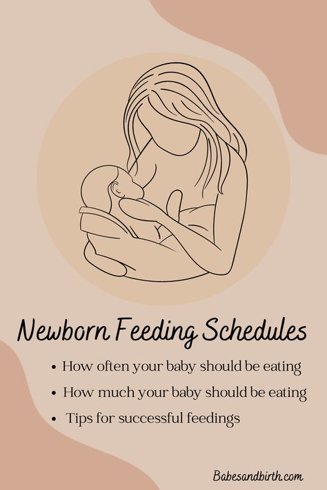 Creating a newborn feeding schedule can be overwhelming for new parents. Our post has everything you need to know about feeding schedules for newborns. Learn how often to feed your baby, signs that they are hungry, and tips for establishing a routine that works for your family. Don't miss out on this essential guide to help your newborn thrive! How Much To Feed A Newborn, Newborn Breastfeeding Schedule, Breastfeeding Schedule Newborn, Newborn Feeding Schedule, Feeding Newborn, Formula Fed Babies, Pumping Schedule, Newborn Schedule, Not Your Baby