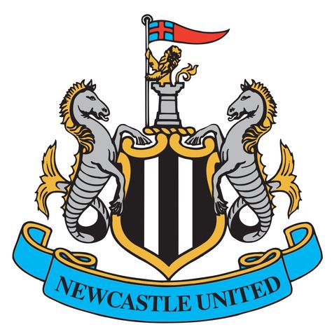 Heraldic crest example Newcastle Football, Newcastle United Football, Benfica Wallpaper, Logo Club, Brighton & Hove, Franz Beckenbauer, British Football, Newcastle United Fc, Premier League Teams