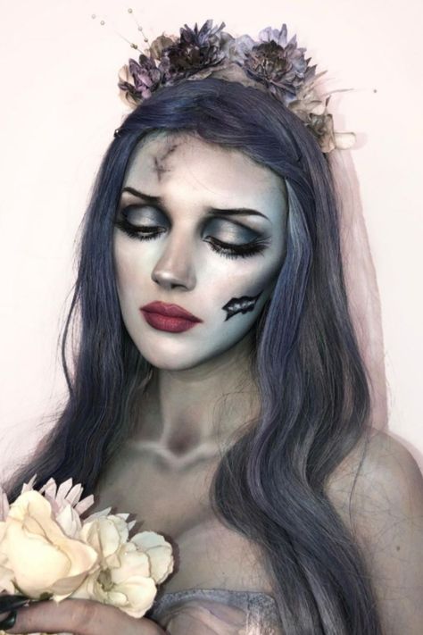 Witch Halloween Makeup Vampire Costume Women Halloween, Dead Bride Halloween Makeup, Special Effects Makeup Ideas Creative, Dead Bride Makeup, Halloween Makeup Costume Ideas, Red Clown Makeup, Neon Clown Makeup, Halloween Makeup Ideas Creative, Neon Clown