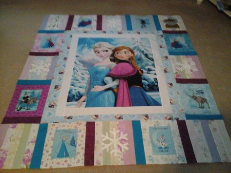 Frozen Bedding, Frozen Quilt, Frozen Blanket, Kitty Quilt, Frozen Fabric, Frozen Book, Frozen Room, Quilt Panels, Disney Quilt