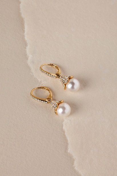 Gold Nastasia Drop Earrings | BHLDN Gold Bar Earrings, Bridal Earrings Drop, Indian Jewellery Design Earrings, Gold Ring Designs, Pearl And Diamond Earrings, Gold Fashion Necklace, Gold Jewelry Simple, Gold Bangles Design, Bridal Gold Jewellery Designs