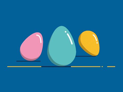 Easter Eggs by Evgeniy Kirillov Egg Animation, Easter Animation, Jumat Agung, Egg Gif, Egg Wallpaper, Eastern Eggs, Holiday Memes, Baby Sparrow, Animated Graphics