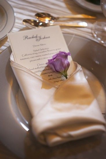 Napkin Fold With Thank You Card, Menu Inside Napkin Wedding, Wedding Table Napkin Fold, Event Napkin Folds, Napkin Folds With Menu Cards, Napkin Folding Ideas With Menu Card, Wedding Folded Napkins, Napkin Fold With Menu Card, Napkin Folding With Menu Card