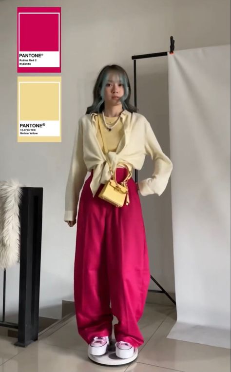 Outfit Color Combinations, Color Combos Outfit, Color Blocking Outfits, Color Combinations For Clothes, Save Outfits, Causual Outfits, Mode Hijab, Outfit Combinations, Fashion Fits