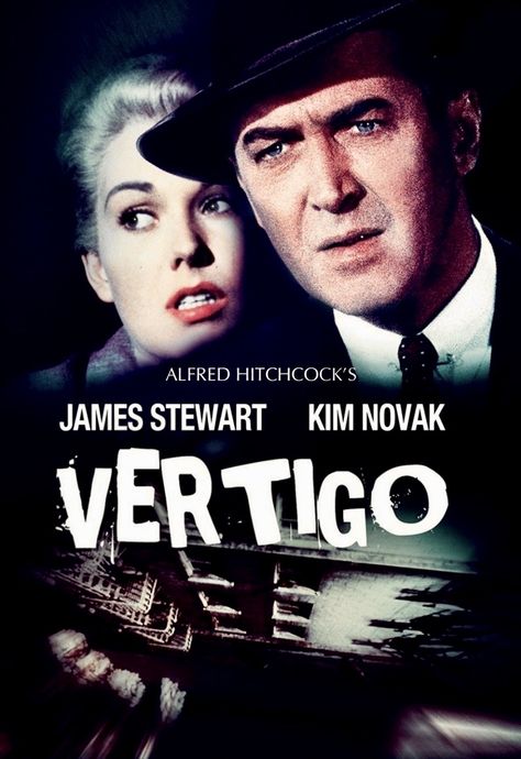 Vertigo Poster, Vertigo Alfred Hitchcock, Vertigo Movie, Barbara Bel Geddes, Alfred Hitchcock Movies, Hitchcock Film, Kim Novak, James Stewart, Classic Movie Posters