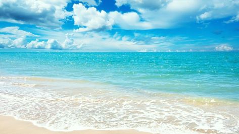 Ocean, 5k, 4k wallpaper, 8k, shore, beach, clouds, sky (horizontal) Beach Desktop Backgrounds, Strand Wallpaper, Summer Beach Wallpaper, Zero Wallpaper, Desktop Background Pictures, Summer Scenes, Sea Wallpaper, Beach Images, Wallpaper Ipad