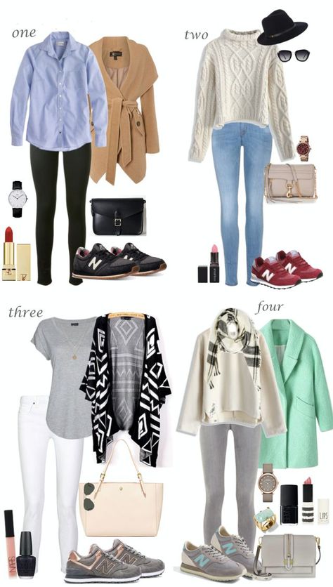 Since I'm currently loving the New Balance sneakers (took me long enough to find which ones I actually like) I thought I'd create some looks I'd like to wear with them. I don't like to think of the N Winter Sneakers Outfit, New Balance Outfit, Sneaker Outfits Women, Looks Jeans, Sneaker Outfits, Chic Outfit Ideas, Sneakers Fashion Outfits, Clothes And Shoes, Balance Sneakers