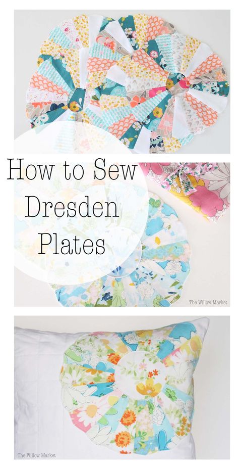 Dresden Plate Tutorial, Dresden Plate Patterns, Dresden Plate Quilts, Dresden Quilt, Dresden Plate Quilt, Patchwork Table Runner, Tie Quilt, Dresden Plate, Vintage Sewing Machines