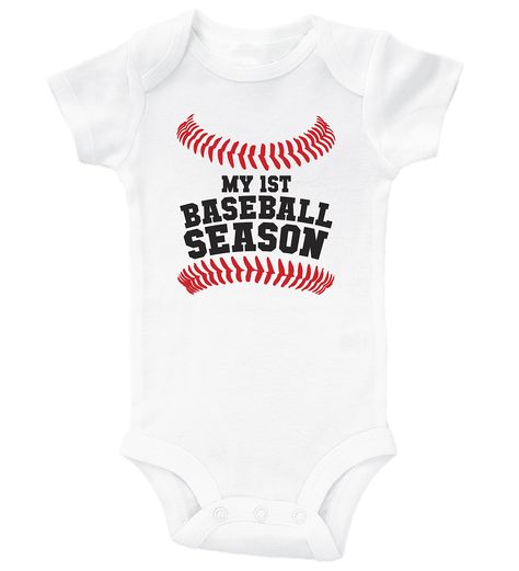 PRICES MAY VARY. Super soft baby outfit for your little one Onesie that fits true to size Non Nickel Snaps Expandable Shoulders For Easy Dressing and Changing This apparel is always a great gift idea Softball Onesie, Baseball Onesie, Baby Baseball, Ella Rose, Softball Outfits, Onesies Baby, Softball Season, Personalized Baby Onesies, Unisex Onesies