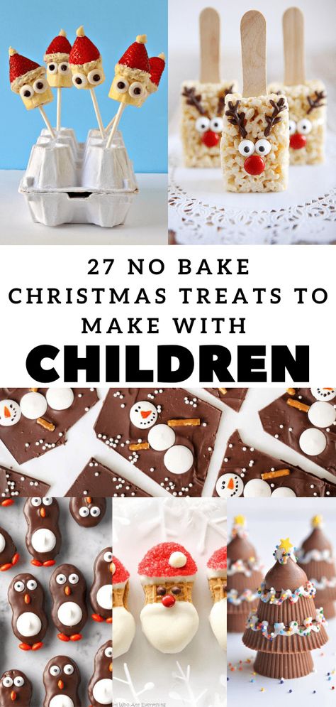 27 Easy No Bake Christmas Treats to Make with Kids | Lifestyle of a Foodie No Bake Christmas Treats, Treats To Make With Kids, No Bake Slice, Kids Christmas Treats, Christmas Snacks Easy, No Bake Christmas, Easy Kids Christmas, Christmas Treats To Make, Christmas Desserts Kids