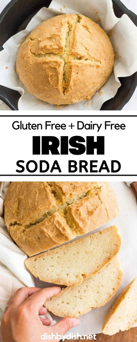 Gluten Free Soda Bread Recipe, Bread Recipes No Yeast, Gluten Free Yeast Free Bread, Gluten Free Soda Bread, Gluten Free Irish Soda Bread, Dairy Free Bread, Yeast Free Breads, Soda Bread Recipe, Gluten Free Yeast Free