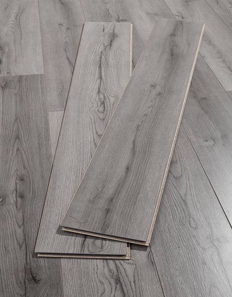 Loft - Dark Grey Laminate Flooring | Direct Wood Flooring Dark Grey Laminate Flooring, Lantai Vinil, Grey Laminate Flooring, Direct Wood Flooring, تصميم الطاولة, Grey Wood Floors, Grey Laminate, Plain Curtains, Flooring Design