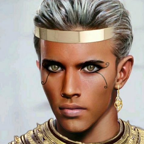 Pharaoh Makeup Men, Eye Of Ra Makeup, Pharoah Makeup Men, Egyptian Makeup Male, Egyptian Make Up, Thoth God, Egypt Makeup, Egyptian Halloween, Ancient Future